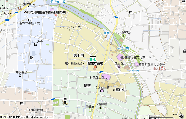 山田藍住コンタクトレンズ付近の地図
